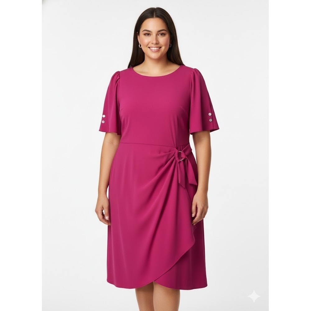 DKNY burgundy dress, brand new with original tags. Size 24W (Plus Size